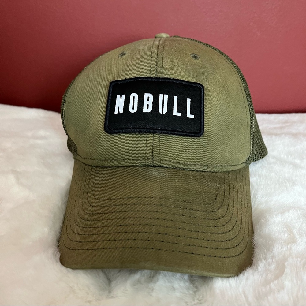 No Bull adult mesh trucker hat baseball hat green and black